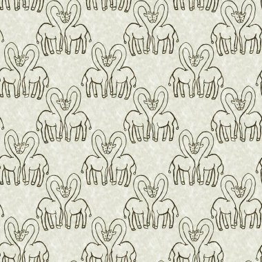 Bebek odası dekorasyonu için şirin bir safari vahşi zürafa deseni. Kusursuz Afrikalı kürklü yeşil, cinsiyet dokusuna sahip nötr baskı tasarımı.