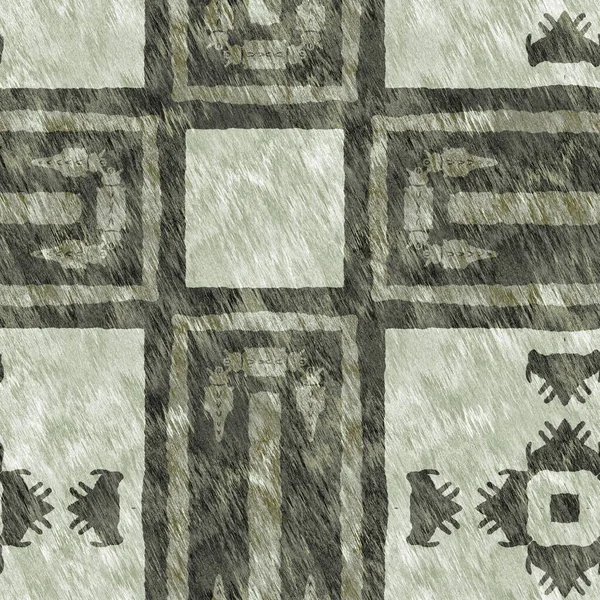 Mozaik Geometrikus Zöld Zökkenőmentes Textúra Minta Trendi Kaleidoszkóp Szőtt Design — Stock Fotó