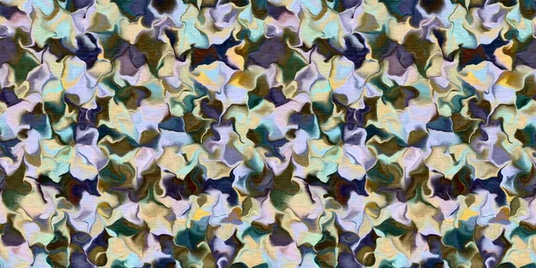 Camouflage Wavy Marble Seamless Border Gradient Blur Camo Bohemian Ribbon — Stock Photo, Image