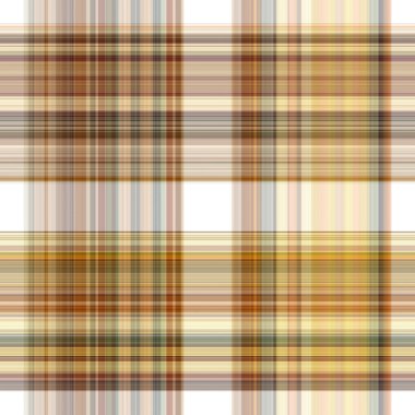 Woodland white tartan seamless pattern textile. Tonal autumnal forest plaid with organic texture. Background of orange stripe for rough wallpaper