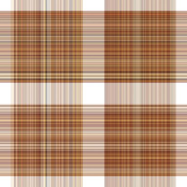 Woodland white tartan seamless pattern textile. Tonal autumnal forest plaid with organic texture. Background of orange stripe for rough wallpaper