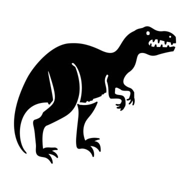 Cute dinosaur vector motif for kids. Hand drawn childlish paleo reptile illustration for quirky art