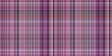 Viva magenta tartan seamless border. Gingham plaid kitchen cloth in color of the year 2023. Gingham trim