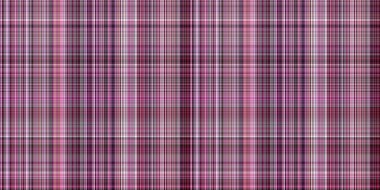 Viva magenta tartan seamless border. Gingham plaid kitchen cloth in color of the year 2023. Gingham trim