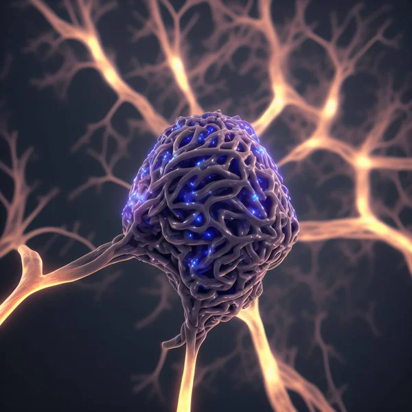 Neuronas Sinapsis Arte Alta Calidad Imagen de archivo
