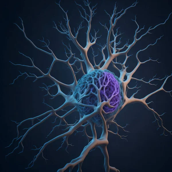 Neuronas Sinapsis Arte Alta Calidad Imágenes de stock libres de derechos