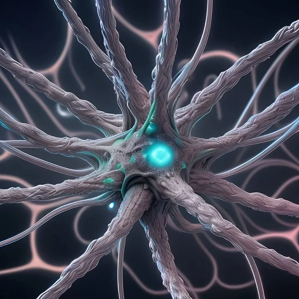 Neurones Synapse Art Haute Qualité Images De Stock Libres De Droits
