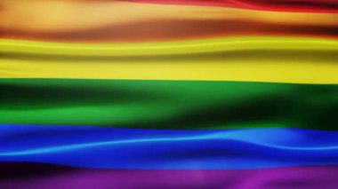 LGBT gay lezbiyen gurur bayrağı sonsuz döngü 4K çözünürlüğü