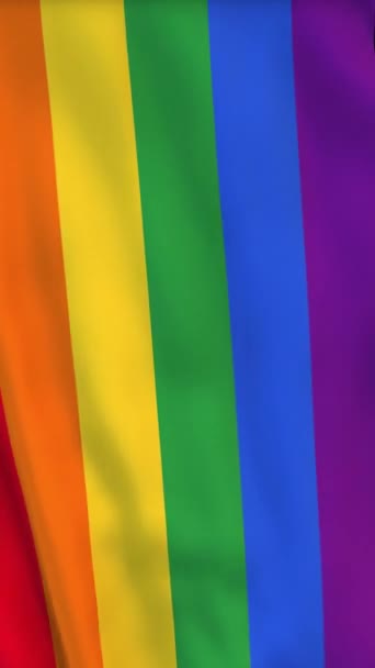 Lgbt Gay Lezbiyen Gurur Bayrağı Sonsuz Döngü Çözünürlüğü — Stok video