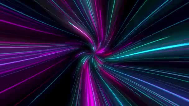 Party Abstrakt Hintergrund Glühende Lichter Loop Auflösung — Stockvideo