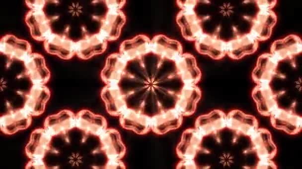 Abstrakter Hintergrund Von Kaleidoskop Nahtlosschleife Auflösung — Stockvideo