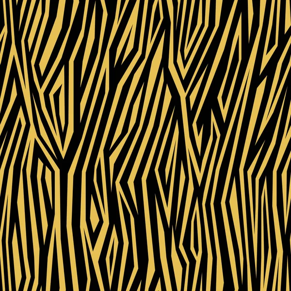 Απρόσκοπτη Αφηρημένη Ριγέ Μοτίβο Αφρικανικό Στυλ Κίτρινες Ρίγες Μαύρο Φόντο — Διανυσματικό Αρχείο