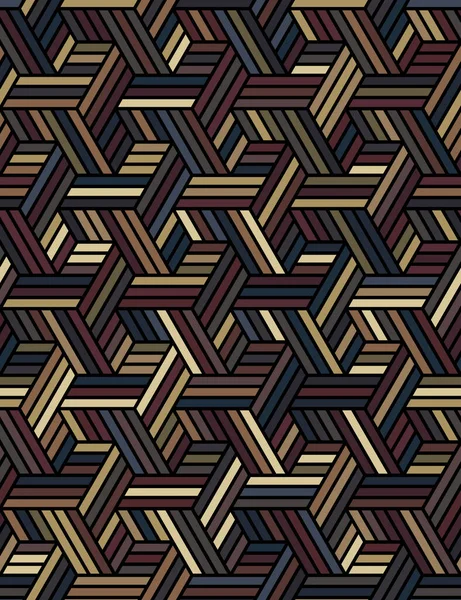 Naadloos Abstract Geometrisch Patroon Gestreepte Zeshoeken Gemaakt Van Kleine Veelkleurige — Stockvector
