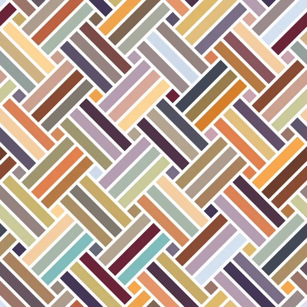 Motivo Geometrico Senza Cuciture Con Linee Diagonali Intrecciate Multicolore Sfondo — Vettoriale Stock