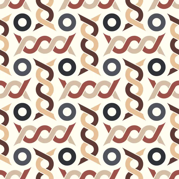 Beyaz arka planda izole edilmiş çok renkli geometrik elementlerle kusursuz tekrarlayan desen. Zarif ve modern tarz. Tekstil, baskı, ambalaj ve ambalaj için vektör ilülasyonu.