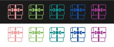 Kitabı siyah ve beyaz arkaplanda izole edilmiş bir hediye simgesi olarak ayarla. Vektör