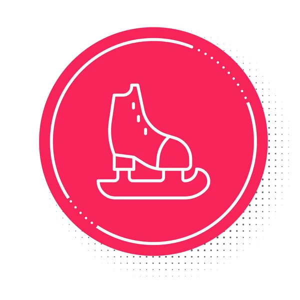 Значок Коньки Выделен Белом Фоне Знак Обуви Коньков Спортивные Ботинки — стоковый вектор