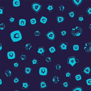 Yangını başlat, eğitim ödeneği, kalkanlı hayat sigortası ve House 'u sorunsuz bir şekilde doldur. Vektör