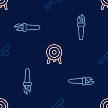 Beyzbol sopasını topla, meşale ateşiyle ve hedef sporunu kusursuz bir şekilde ayarla. Vektör