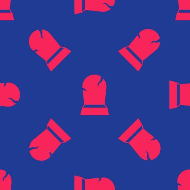 Üzerinde RIP yazılı kırmızı Tombstone simgesi mavi arkaplanda izole edilmiş. Mezar ikonu. Mutlu Cadılar Bayramı Partisi. Vektör