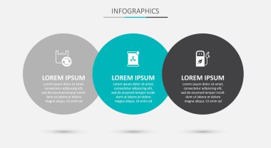 Fıçıya radyoaktif atık, geri dönüşümlü alışveriş torbası, benzin ya da benzin istasyonu koyun. Ticari bilgi şablonu. Vektör