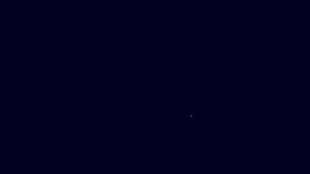Luminoso Neon Linea Tombstone Con Rip Scritta Esso Icona Isolata — Video Stock