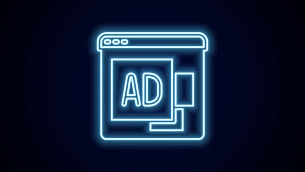 배경에 아이콘 마케팅 프로모션 프로세스의 반응하는 미디어 비디오 그래픽 애니메이션 — 비디오