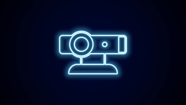 배경에서 카메라 아이콘 카메라 아이콘 비디오 그래픽 애니메이션 — 비디오