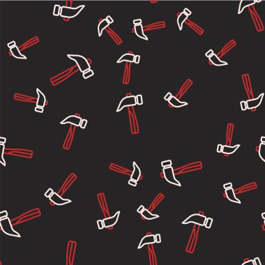 Çizgi Çekici simgesi siyah arkaplanda izole edilmiş. Tamir için bir araç. Vektör