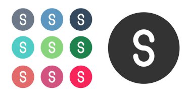 Black Compass south icon isolated on white background. Windrose navigation symbol. Wind rose sign. Set icons colorful. Vector