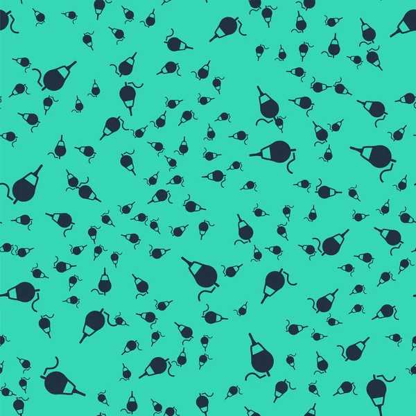 Kara Balıkçılık ikonu yeşil arka planda izole edilmiş pürüzsüz desen. Balık oltası. Vektör.