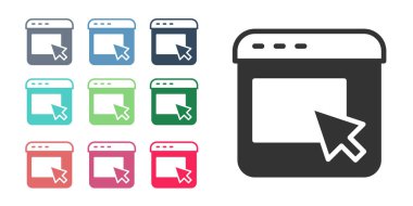 Beyaz arkaplanda siyah reklam simgesi izole edildi. Pazarlama ve tanıtım süreci kavramı. İlgili reklamlar. Sosyal medya reklamcılığı. Simgeleri renklendirin. Vektör.