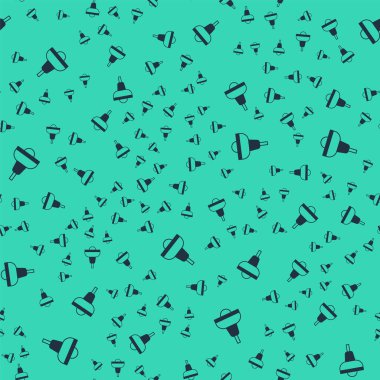 Siyah Lamba ikonu yeşil arka planda izole edilmiş pürüzsüz desen. Tavan lambası ampulü. Vektör