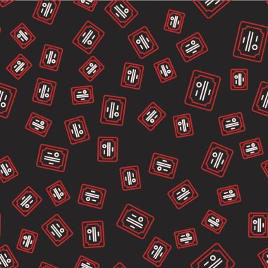 Çizgi Sertifikası şablonu simgesi siyah arkaplanda izole edilmiş. Başarı, ödül, diploma, burs, diploma kavramları. Vektör