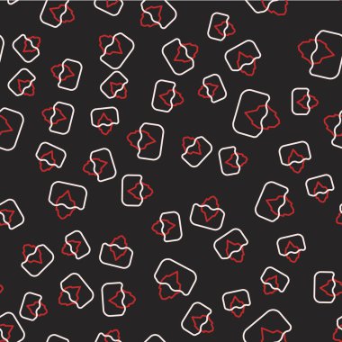 Buz dağı simgesi siyah arkaplanda izole edilmiş. Vektör