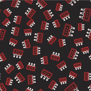 Çizgi paket bira şişesi ikonu siyah arka planda izole edilmiş pürüzsüz desen. Tahta kutu ve bira şişeleri. Kutu bira kutusu tabelası. Vektör