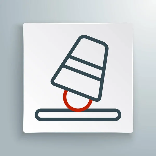 Line Game Fingerhut Symbol Isoliert Auf Weißem Hintergrund Kugel Und — Stockvektor
