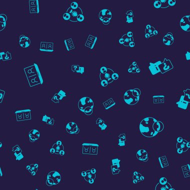 Video sohbet konferansını Soru ve Yanıt Toplantısını kusursuz şablona ayarla. Vektör.