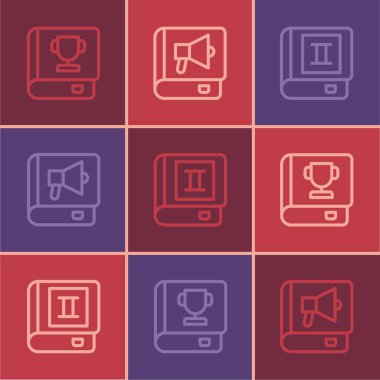 Satır Defteri ve simgesini ayarla. Vektör.