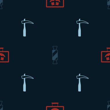 Cadılar Bayramı 'nız kutlu olsun Candy ve Scythe. Vektör