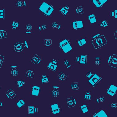 At nalı, kaynak maskesi ve Blacksmith fırınını kusursuz desene ayarlayın. Vektör