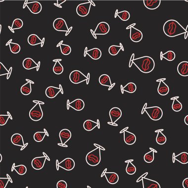 Çizgili gülen dudaklar simgesi siyah arkaplanda izole edilmiş kusursuz desen. Gülümse. Vektör