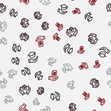 Eğitim ödeneği, ev, Şemsiye ve Sözleşme 'yi belirleyin. Vektör