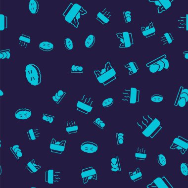 Ev yapımı turta, tavuk yumurtası, Wonton ve Ramen çorbasını kusursuz bir şekilde hazırla. Vektör