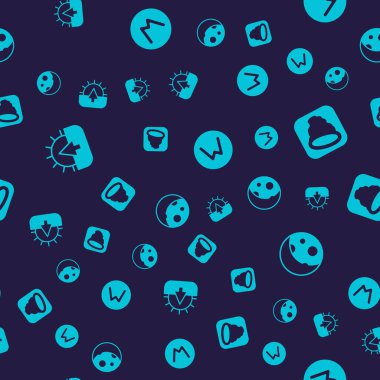 Gündoğumunu, Kasırga 'yı, Pusula' yı kuzeye ve Ay 'ı sorunsuz bir şekilde ayarlayın. Vektör