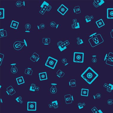 Kilit, Siber Güvenlik ve Güvenli 'yi kusursuz şekilde ayarlayın. Vektör