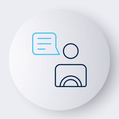 Hat Taksi Sürücüsü simgesi beyaz arkaplanda izole edildi. Renkli taslak konsepti. Vektör.