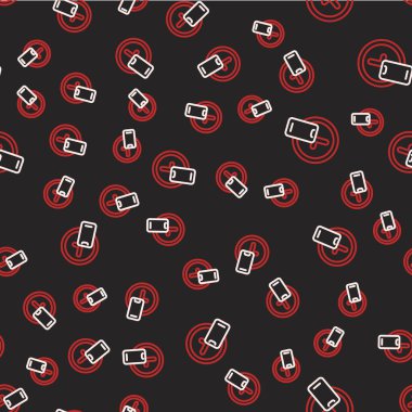 Saat etrafında çizgi dağıtım ikonu siyah arkaplanda izole edilmiş kusursuz desen. Vektör.