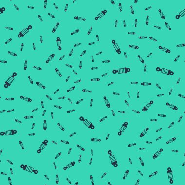 Kara Şok emici simgesi yeşil arka planda izole edilmiş pürüzsüz desen. Vektör