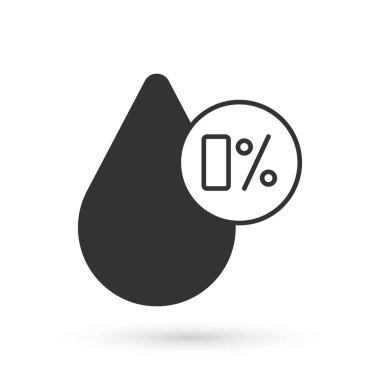 Gri Su Dengesi simgesi beyaz arkaplanda izole edilmiş. Vektör